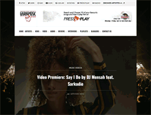 Tablet Screenshot of ghanamusic.com
